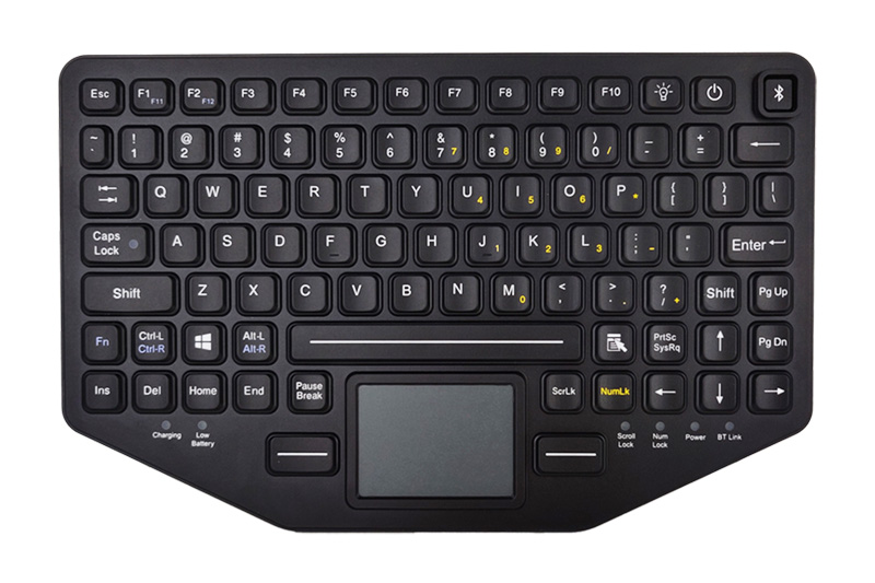 Teclado con trackpad USB robusto IP67 - Inglés
